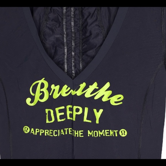 LULULEMON Breathe Deeply Muscle Tee Grey Size 8 - Picture 3 of 8